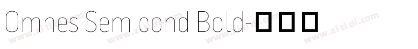Omnes Semicond Bold字体转换